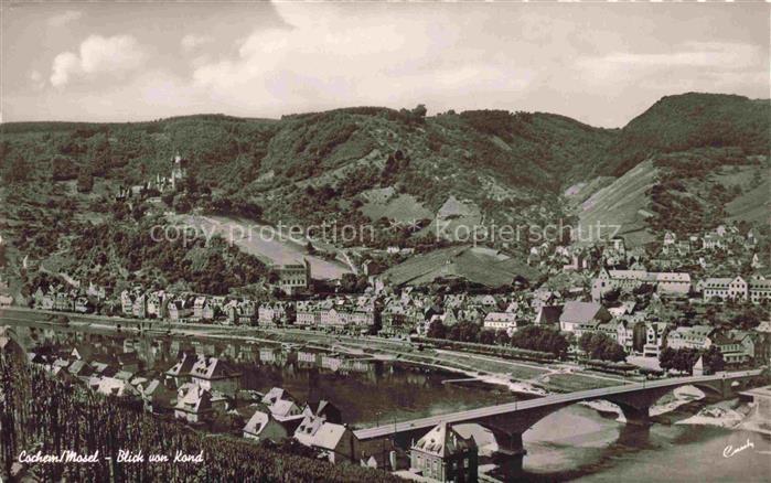 Cochem Kochem Mosel Blick von Kond