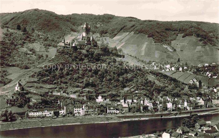 Cochem Kochem Mosel Blick von der Brauseley