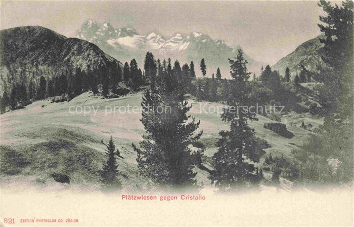 Plaetzwiesen Prato Piazza Dolomiti IT mit Cristallo