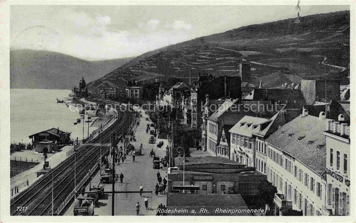 RueDESHEIM am Rhein Hessen Rheinpromenade