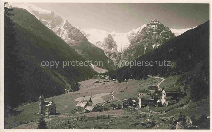 Trafoi Stilfs Bolzano Suedtirol IT Panorama Ortler Gruppe