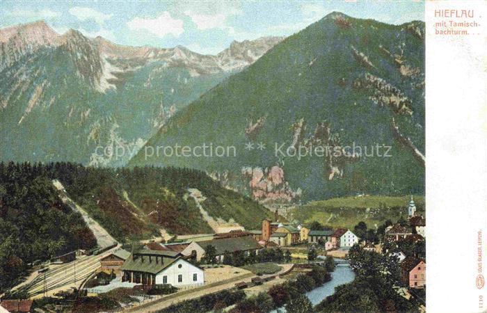 Hieflau Steiermark AT Panorama mit Tamischbachturm