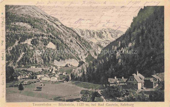 Tauernbahn Bad Gastein Pinzgau-Pongau AT Boeckstein Panorama