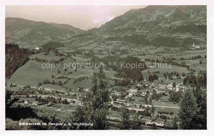 Schwarzach Pongau Salzburg AT Fliegeraufnahme mit Hochkoenig