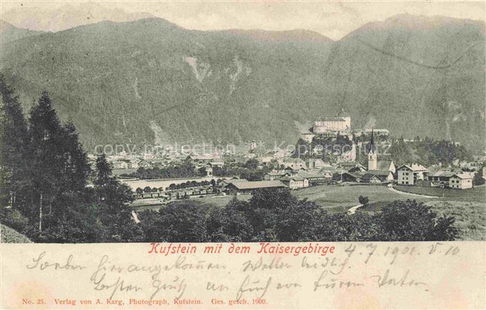 KUFSTEIN Tirol AT mit dem Kaisergebirge