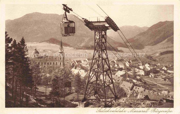 Mariazell  Steiermark AT Seilschwebebahn Mariazell Buergeralpe