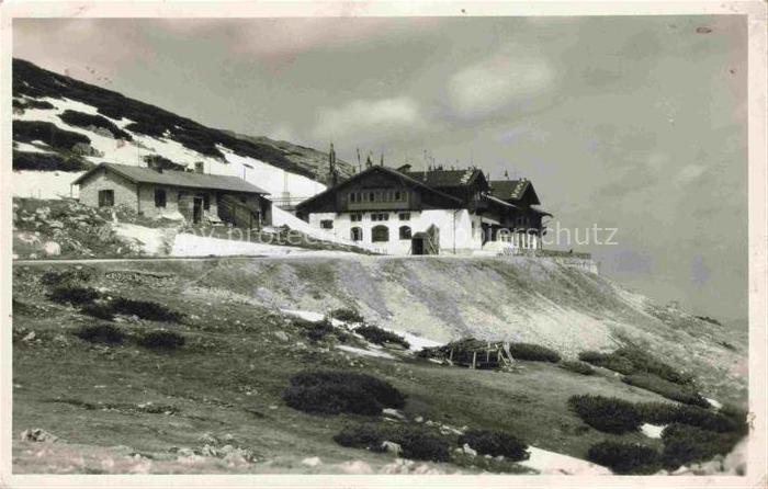 Hochschneeberg 2061m Niederoesterreich AT Eisenbahnhotel Hochschneeberg