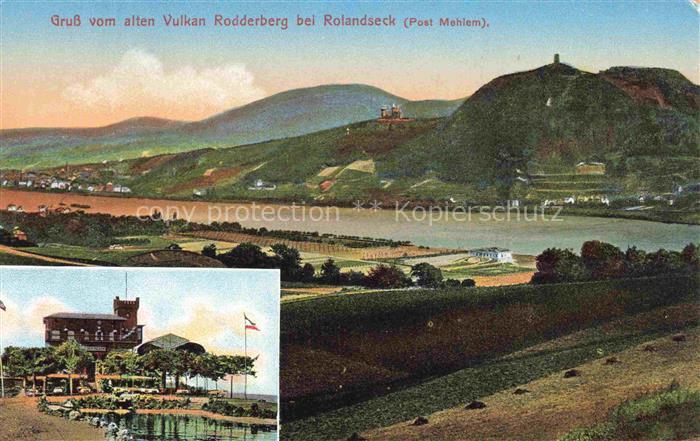 ROLANDSECK Remagen Ahrweiler Rheinland-Pfalz Panorama Alter Vulkan Rodderberg Au