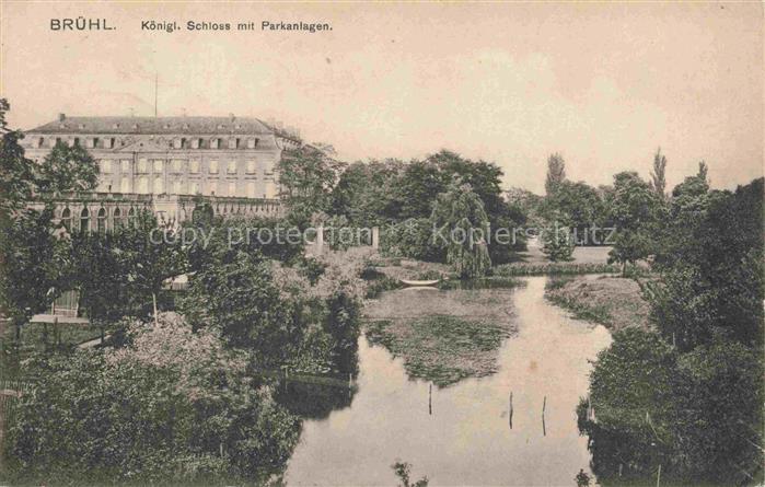 BRueHL  Rheinland NRW Kgl Schloss mit Parkanlagen