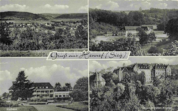 Honnef BAD HONNEF Panorama Kurhaus Sportschule Redemptoristen Kloster