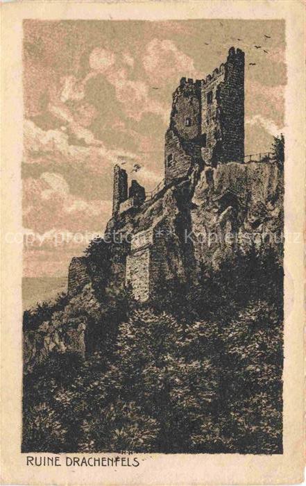 Drachenfels Ruine Koenigswinter NRW Ruine