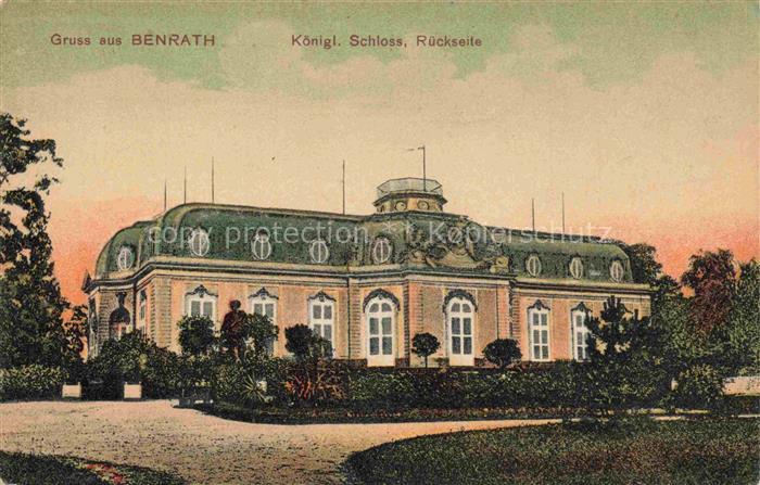 Benrath Duesseldorf NRW Koenigl Schloss Rueckfront