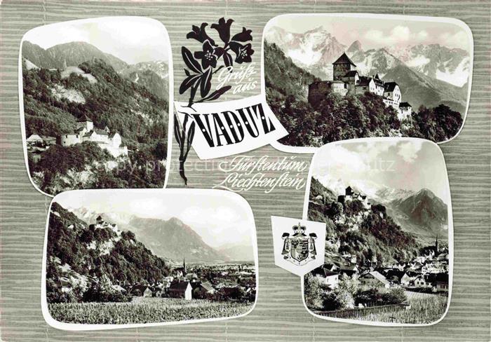 Vaduz Liechtenstein FL Schloss Vaduz Panorama