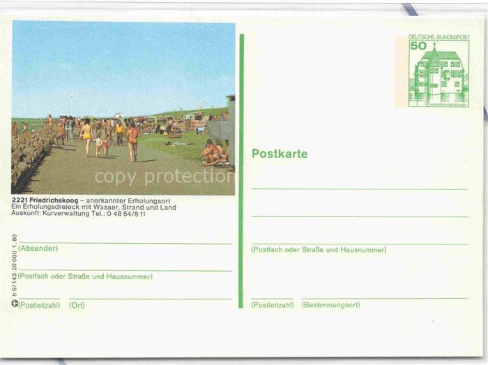 Friedrichskoog Nordseebad Schleswig-Holstein Strandpromenade