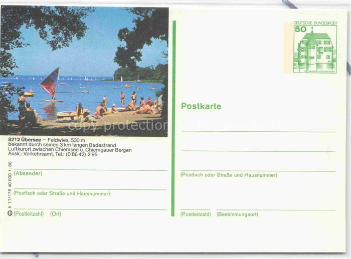 Feldwies uebersee Chiemsee Bayern Badestrand am Chiemsee