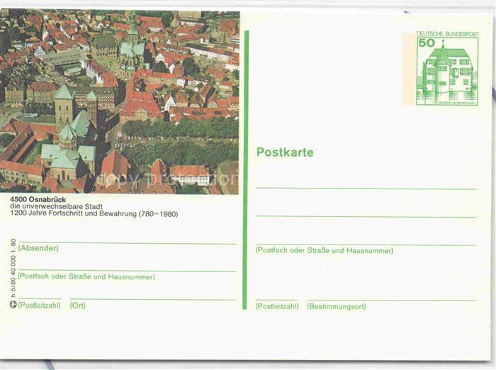 OSNABRueCK  CITY 1200jaehrige Stadt Stadtzentrum Luftaufnahme