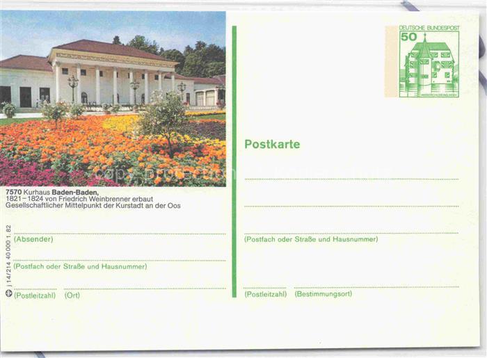 BADEN-BADEN BW Kurhaus Blumenbeet Parkanlagen