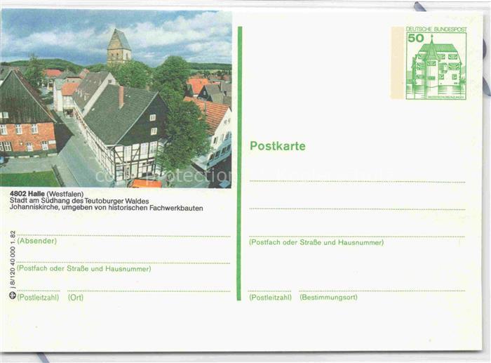 Halle  Westfalen Teilansicht mit Johanniskirche historische Fachwerkhaeuser