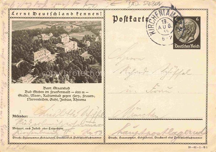 BAD STEBEN Bayern Bayerisches Staatsbad Luftaufnahme Serie Lernt Deutschland ken