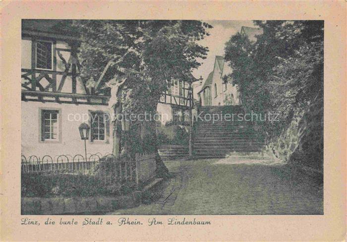 Linz Rhein Rheinland-Pfalz Partie am Lindenbaum
