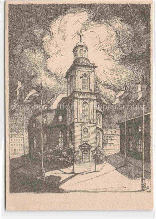 FRANKFURT AM MAIN Festpostkarte zum Jahrhundertgedenken der Paulskirche Kuenstle