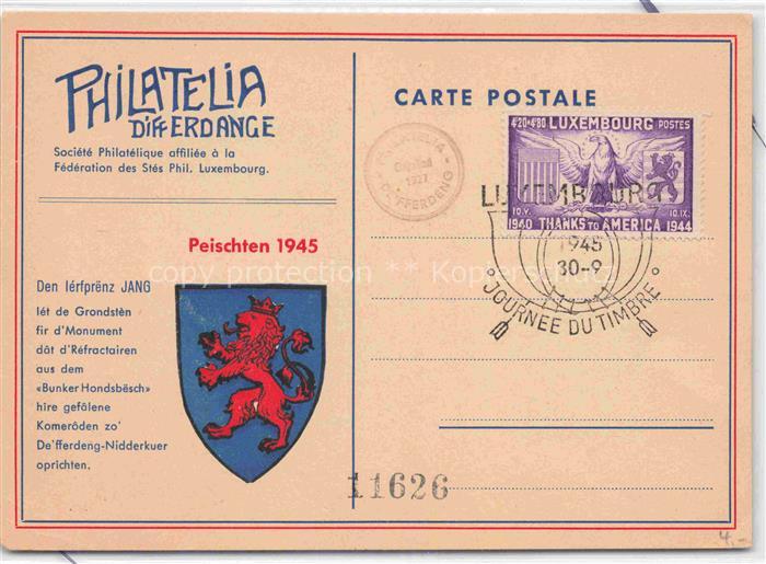 LUXEMBOURG  Luxemburg Philatelia Differdance Wappen