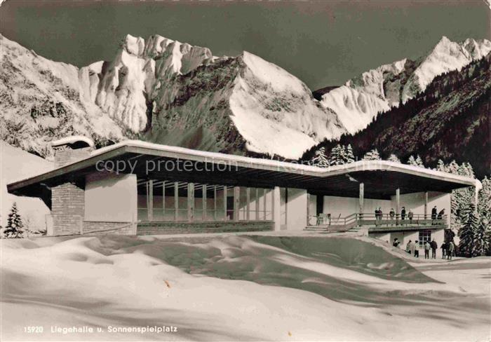 OBERSTDORF Bayern Kinderheim Dienersberg Liegehalle und Sonnenspielplatz im Wint