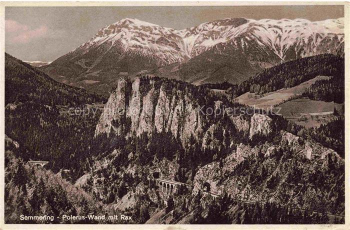 Semmering Niederoesterreich AT Pleruswand mit Rax