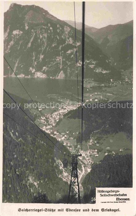 Ebensee Traunviertel Oberoesterreich AT Salcherriegel Stuetze mit Ebensee und de