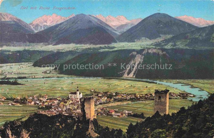 Zirl Oberinntal Tirol AT mit Ruine Fragenstein