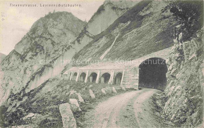 Flexenstrasse Vorarlberg AT Lawinenschutzbauten