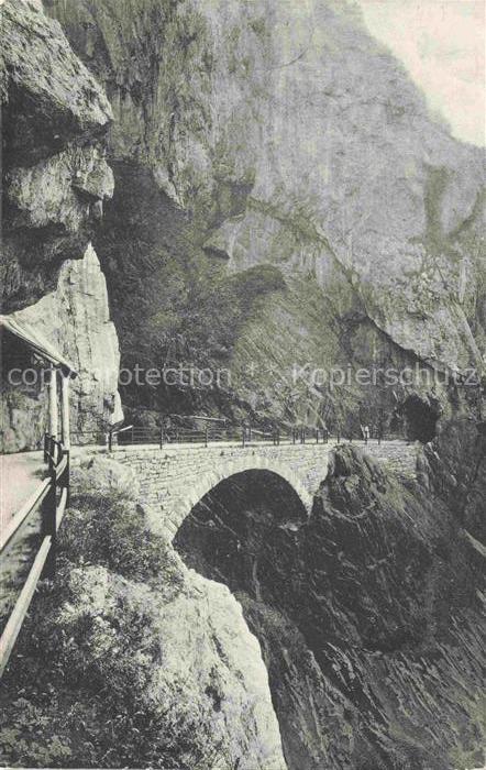 Flexenstrasse Vorarlberg AT Hoelltobelbruecke an der Flexenstrasse