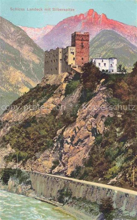 Landeck  Tirol AT Schloss Landeck mit Silberspitze