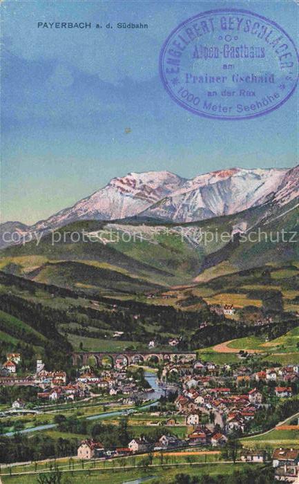 Payerbach Niederoesterreich AT An der Suedbahn Panorama