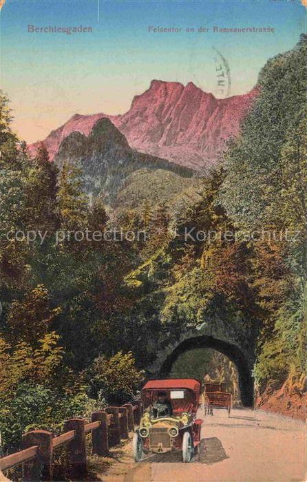 BERCHTESGADEN Bayern Felsentor an der Ramsauerstrasse