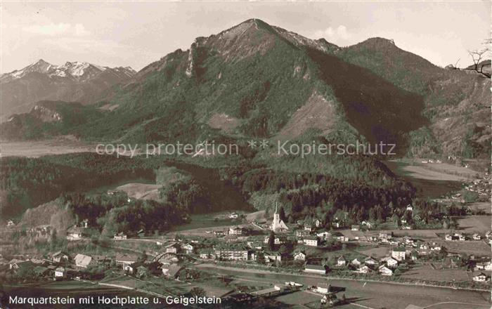 Marquartstein Traunstein Bayern mit Hochplatte und Geigelstein