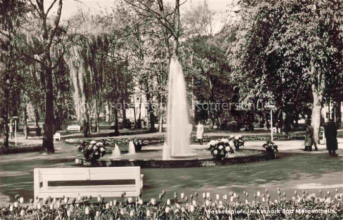 BAD MERGENTHEIM BW Wasserspiele im Kurpark