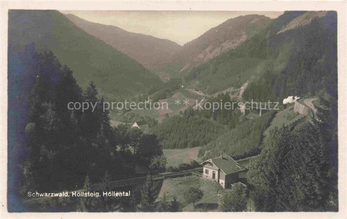 Hoellsteig Hinterzarten BW im Hoellental Panorama