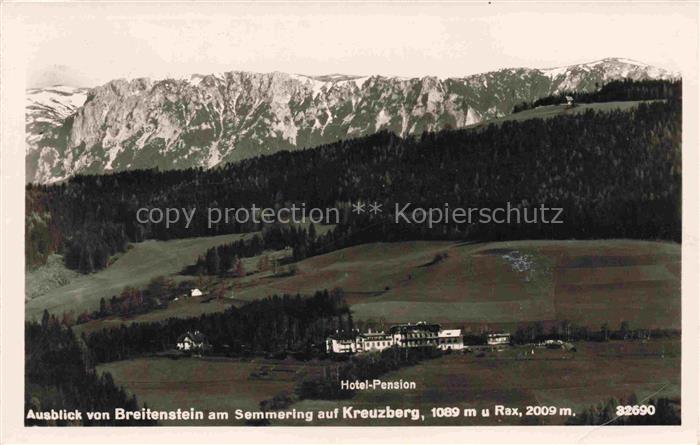 Breitenstein (Plateau) Bissingen Teck Esslingen BW Blick auf Kreuzberg und Rax m