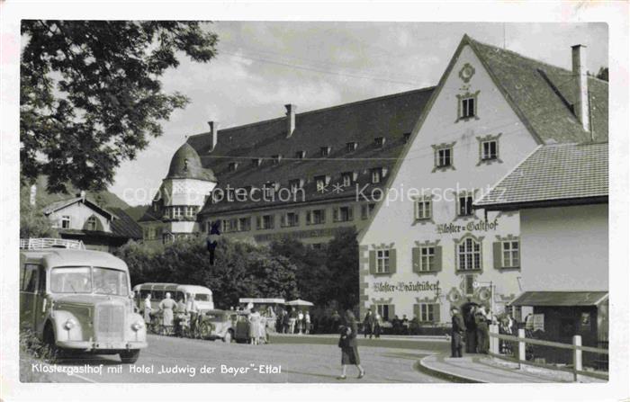 ETTAL Garmisch-Partenkirchen Bayern Klostergasthof mit Hotel Ludwig der Bayer