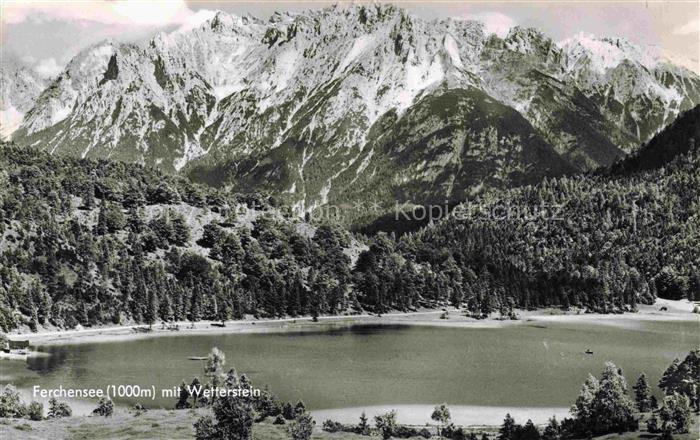 Ferchensee Karwendel Schwaz Tirol AT mit Wetterstein