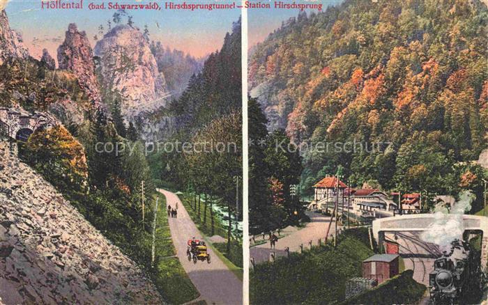 Hoellental Schwarzwald BW Hirschsprung mit Hirschsprungtunnel