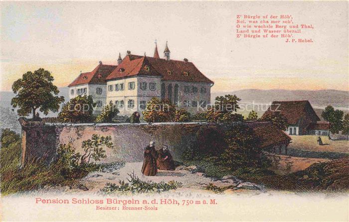 Schloss Buergeln Schliengen BW Pension Schloss Buergeln Hebel Gedicht