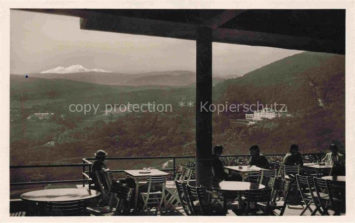 Kobenzl Cobenzl (Gut) WIEN AT Blick von der Kahlenbergterrasse auf Ort und Schne