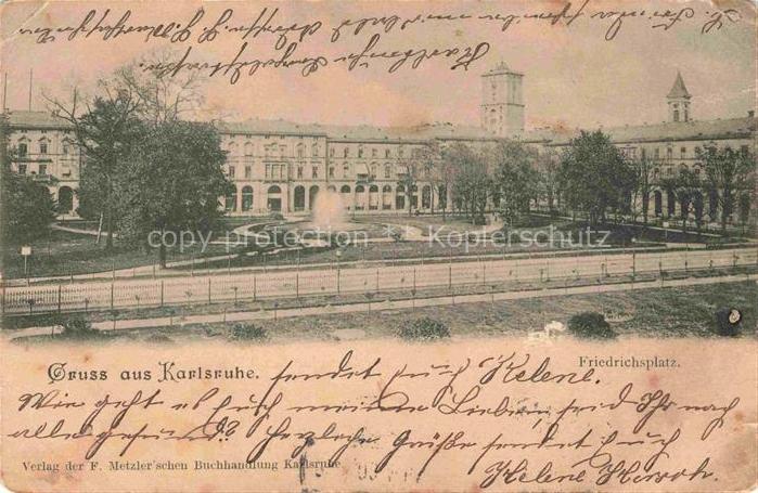 KARLSRUHE Baden Friedrichsplatz