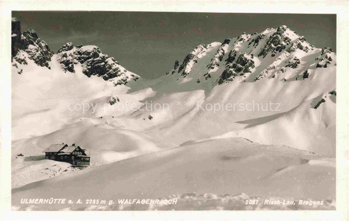 Ulmerhuette Ulmer-Huette 2280m Vorarlberg AT Walfagehrjoch
