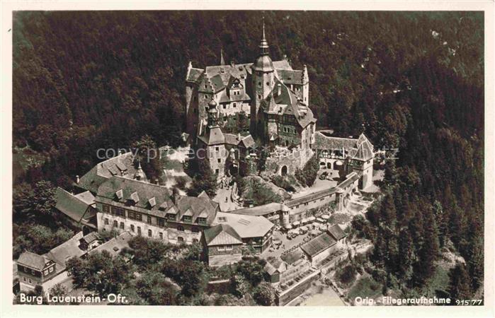 Burg Lauenstein Frankenwald Kronach Bayern Fliegeraufnahme