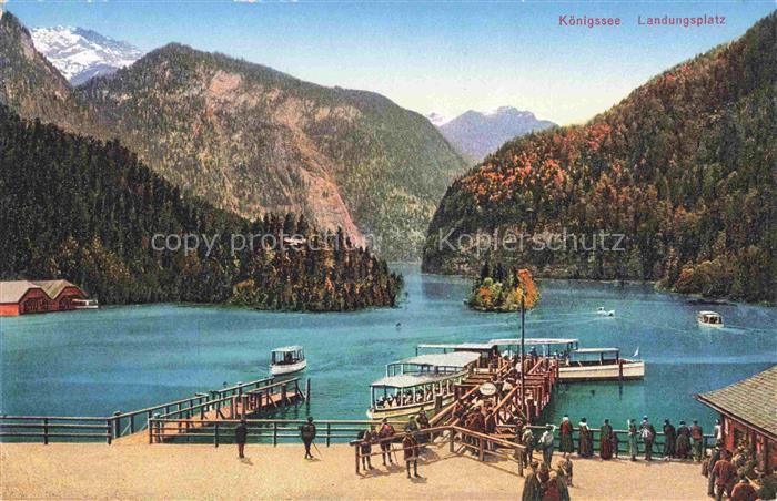 Koenigssee-Muehlleiten Schoenau Berchtesgaden Landungsplatz