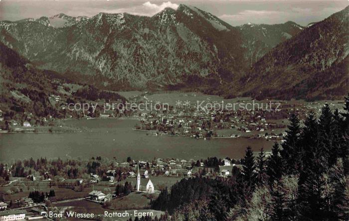 BAD WIEssEE Tegernsee Bayern Fliegeraufnahme mit Rottach Egern