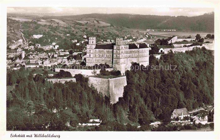 Eichstaett Oberbayern Fliegeraufnahme mit Willibaldisburg
